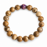Purple Reign Men’s Wood Bead Bracelet