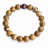 Purple Reign Men’s Wood Bead Bracelet