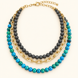 Terra Blue Layered Necklace