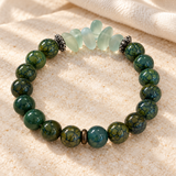 Verdant Glass-Look Bracelet