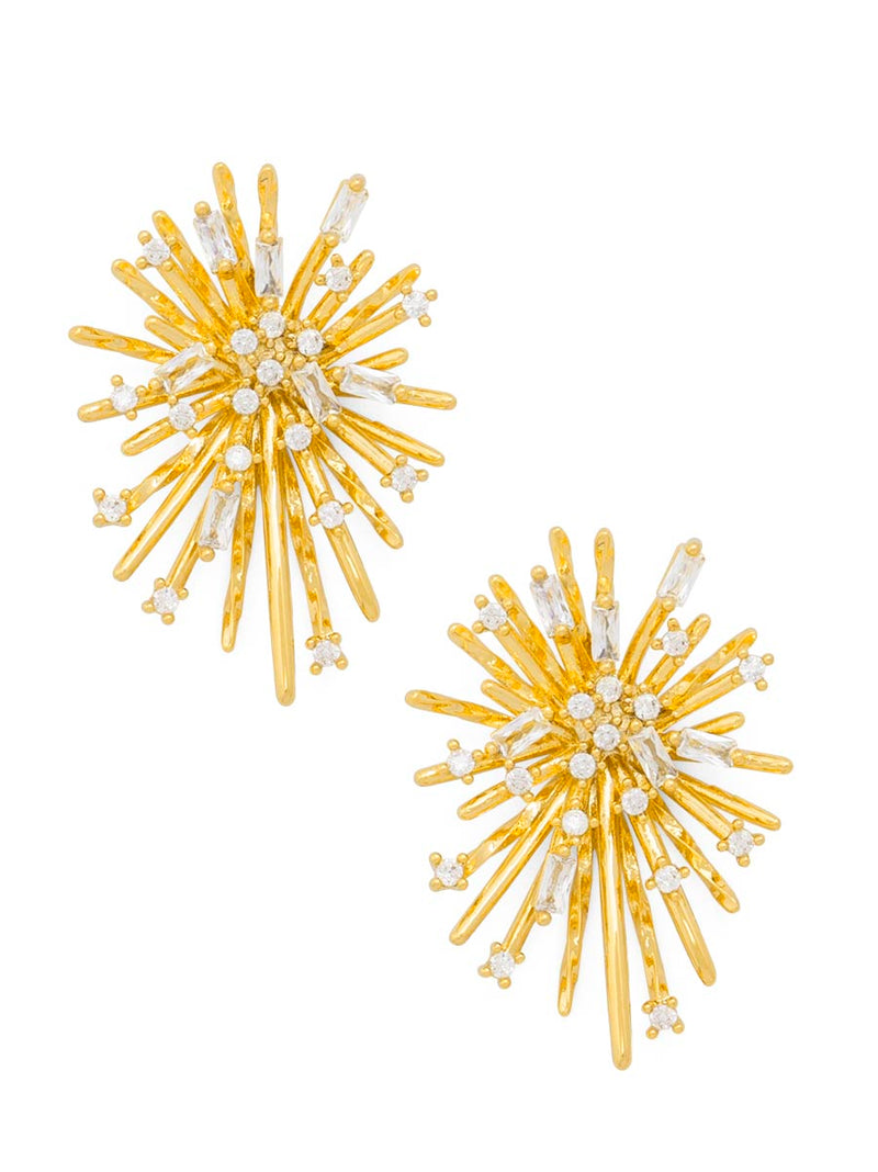 Crystal Starburst Stud Earring