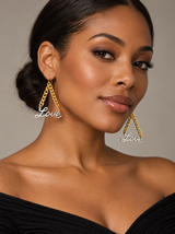 Love in Motion Two-Tone Earrings