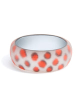 Orange Leopard Print Bangle