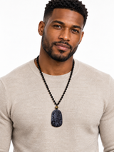 Dragon Noir — Men’s Adjustable Pendant Necklace