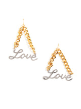 Love in Motion Two-Tone Earrings