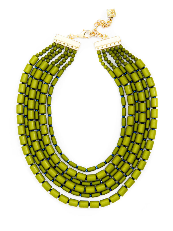 Colorful Layered Bib Necklace