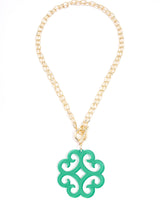 Statement Scroll Pendant Necklace